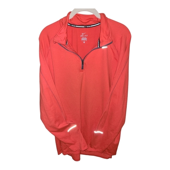 Nike* Element* Dri Fit* 1/2 Zip Top* Running* Red* Sz XL - Picture 3 of 9